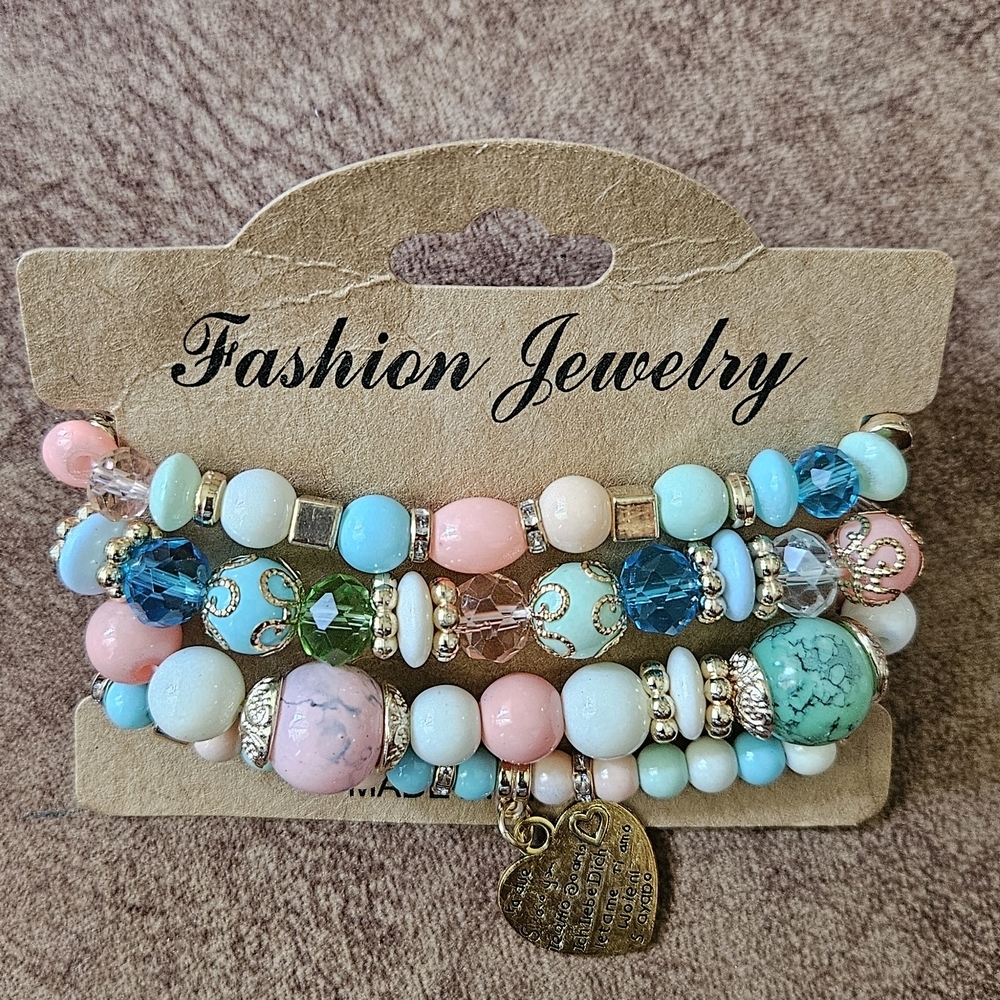 Othr Multicolor Beaded Bracelet Set